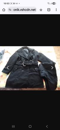 Kabát čierny 56, 58