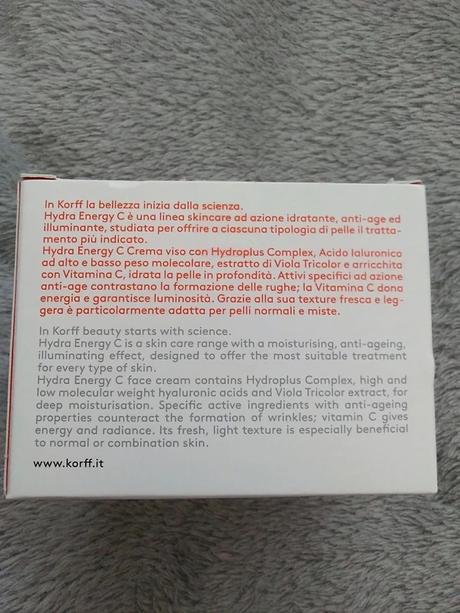 Korff vitamin c sorbet cream 50ml,