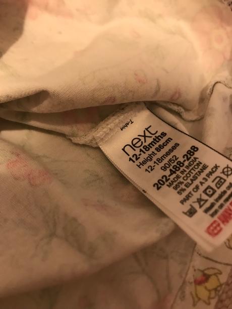 Next trička 4ks 12-18mes, next,92