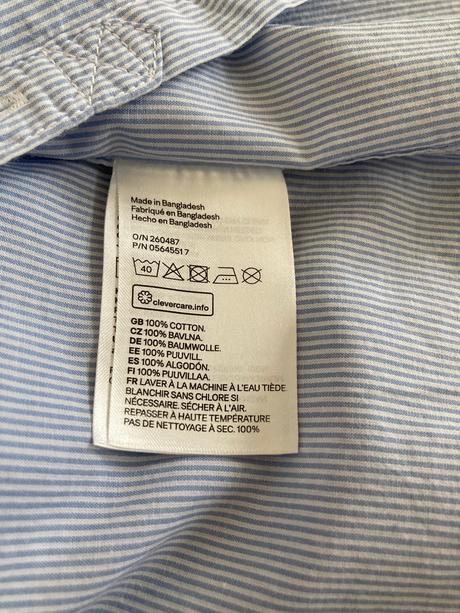 Pásikavá košeľa h&m v. 74, h&m,74