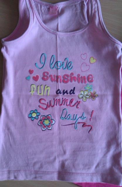 Letné tielko, tričko bez rukávov, asi 4-6 r., dopodopo,116