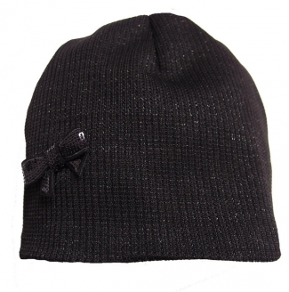 Čiapka pinkie black bow, sugar pink,98 / 104 / 110 / 116 / 122