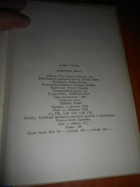 Domovina moja, a. plávka,