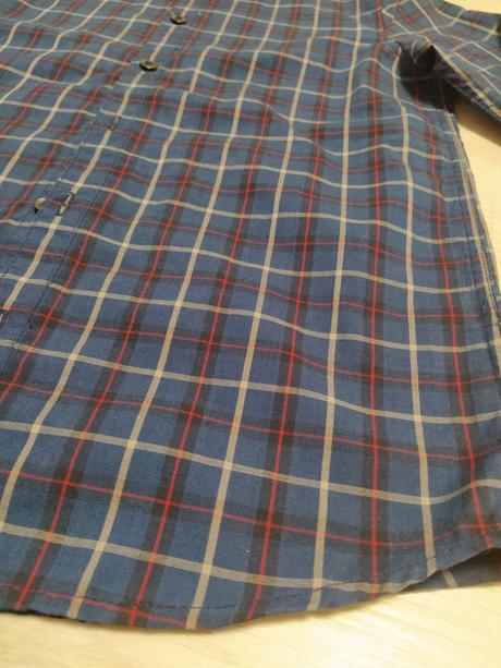 Modrá kockovana košeľa.9-10 rokov, h&m,140