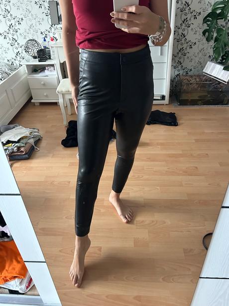 Kožené nohavice, f&f,l