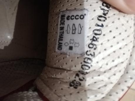 Červené kožené tenisky, ecco,38