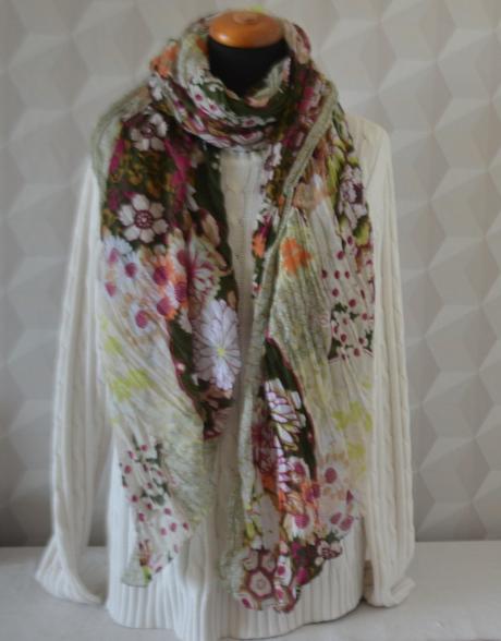 Veľký krčený šál, xxl