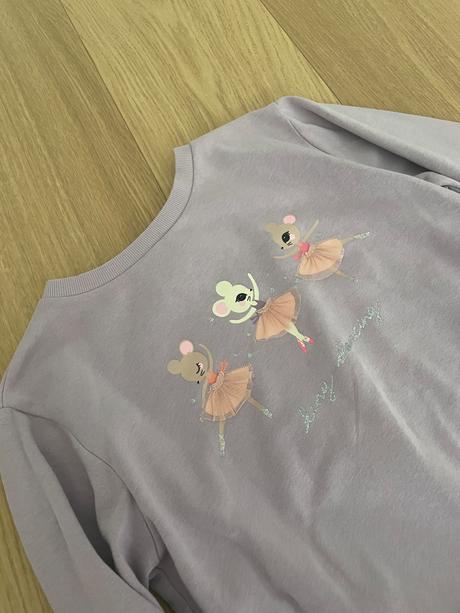 Mikinka s baletkami, h&m,134