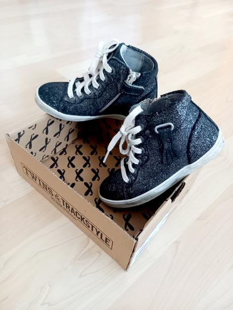 Twins sivo-strieborné, kožené tenisky, 27, 27