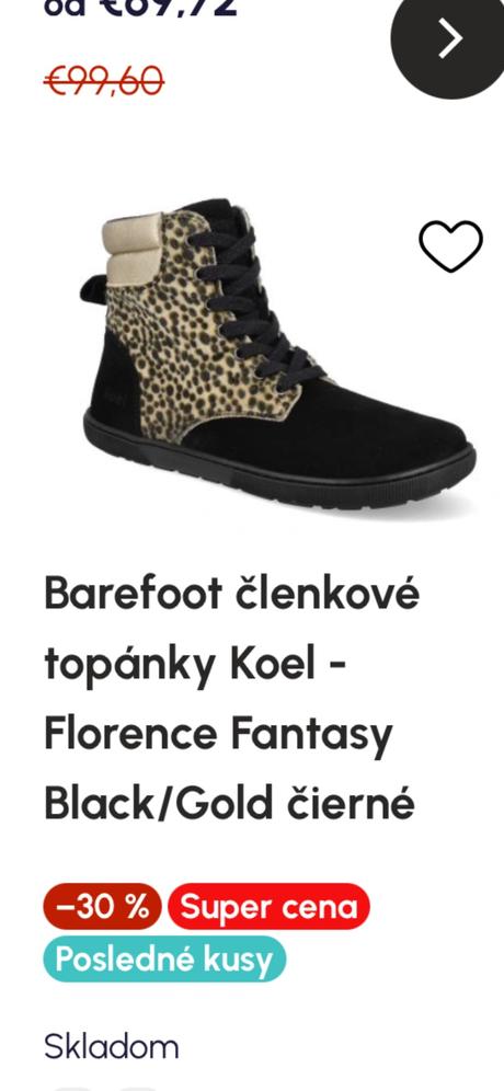 Dámske barefoot koel florence fantasy black/gold č, 39