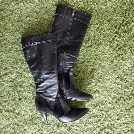 Predám zimné čižmy visconi na vysokom podpätku, 38