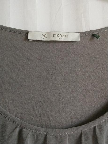 Dámsky sivý top, monari, xxl