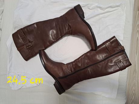 Hnede cizmy ecco, ecco,38