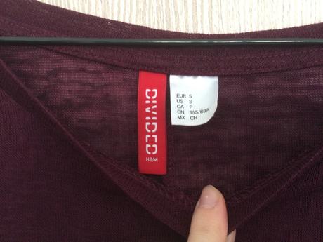 Ľahký bordový top,