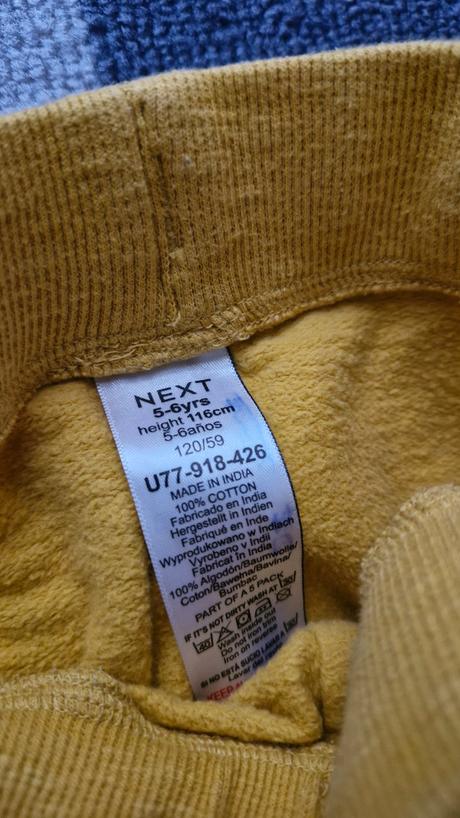 Next horčicové tepláky, next,116