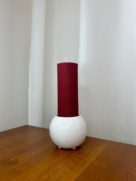 Sviečka z včelieho vosku (12cm) h,