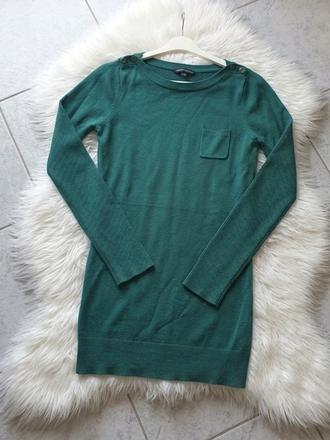 Dlhý tmavozelený sveter, dorothy perkins,l
