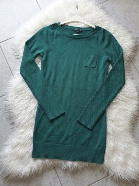 Dlhý tmavozelený sveter, dorothy perkins,l