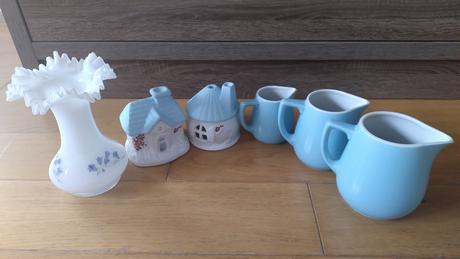 Vintage dzbaniky svietniky, 