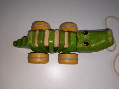 Ťahacia eko hračka krokodýl, 