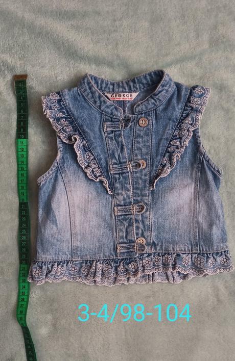 Riflová vesta 98/104-(3/4 rok.), 98