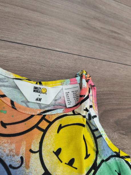 Šatičky smile, h&m,110