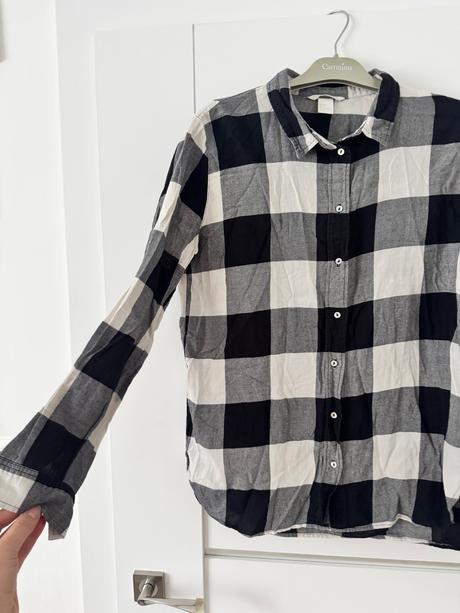 Karovana košela h&m, h&m,s