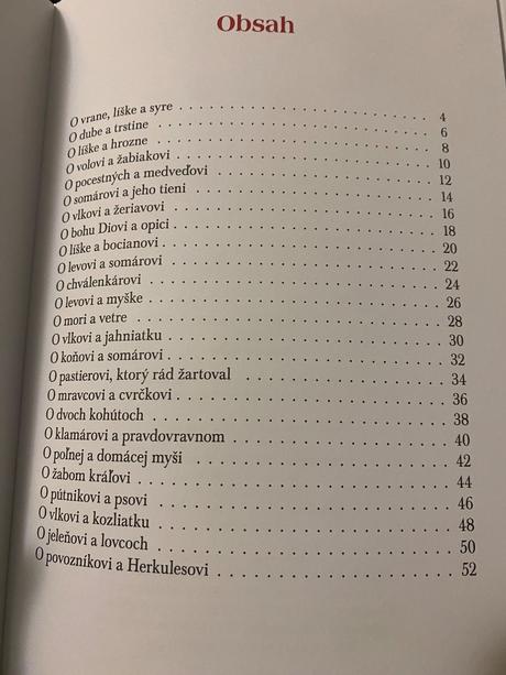 O líške a bocianovi a ďalšie ezopove bájky, 