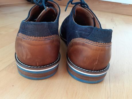 Kožené poltopánky baťa, baťa,44
