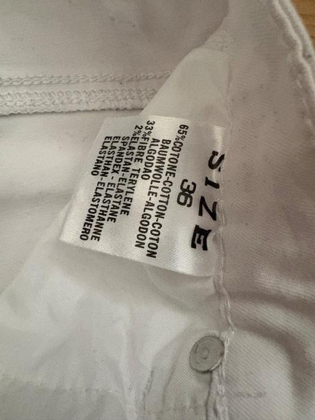 Rifle biele slim vel.36, 36