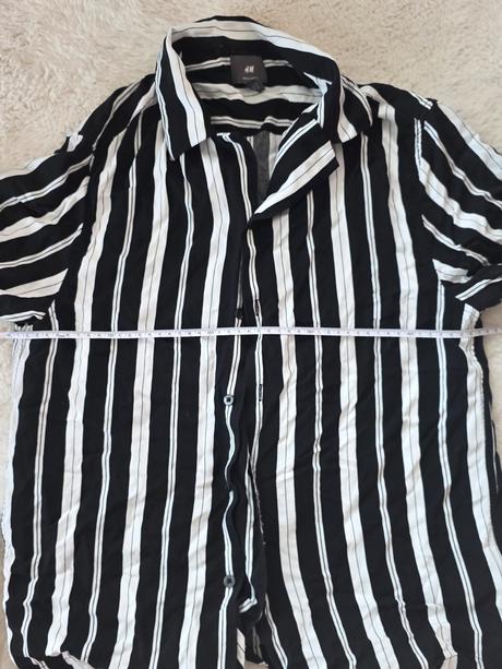 Pásikava košeľa pánska s, h&m,s