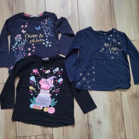 Trička x 3 zara,h&m r.104, 104