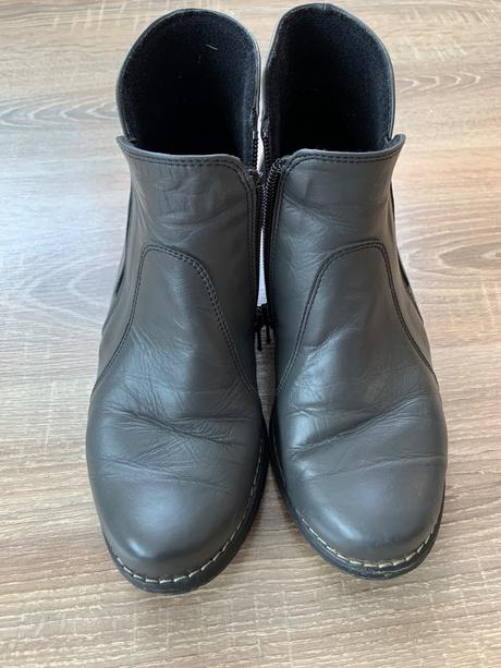 Kožené kotníkové topánky, 37