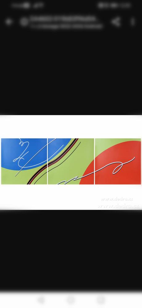 Abstraktný obraz 3ks 60x180cm, 