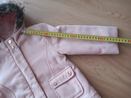 Ružový kabátik s kapucňou, 98