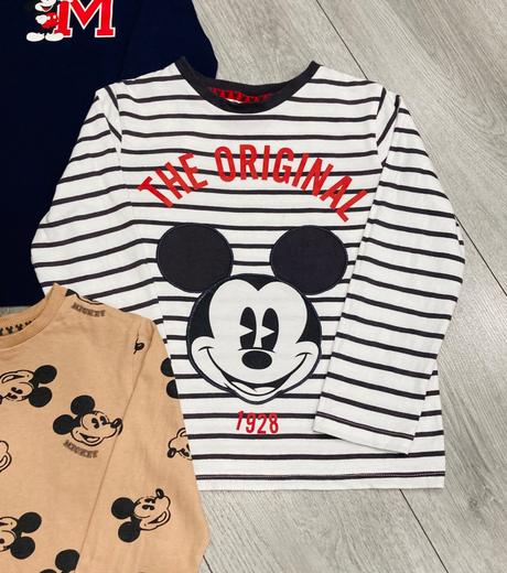 3x mickey tričko veľ. 122, f&f,122