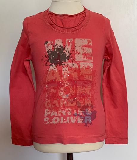 S.oliver ružové tričko s dlhým rukávom, s.oliver,128