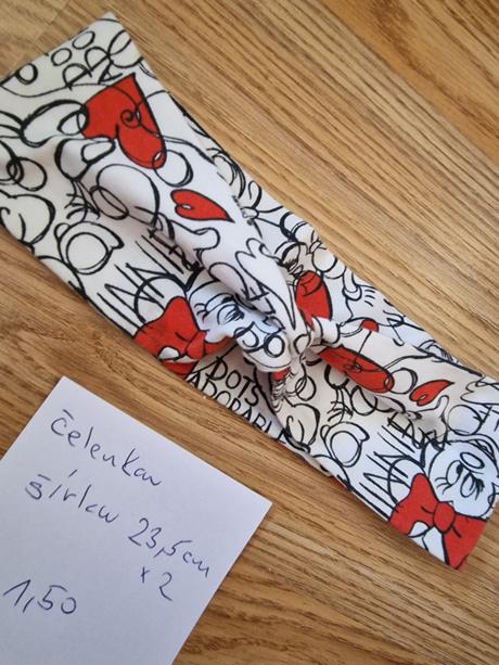 Čelenka minnie šírka 23,5 x 2, 56