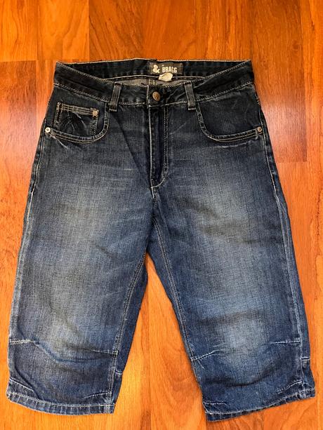 Riflové trištvrťáky fit bragg, h&m,152