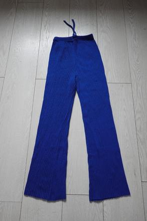 Mäkké vrúbkované nohavice fullamoda, m