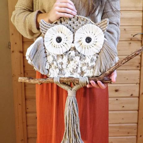Výpredaj makramé sova,