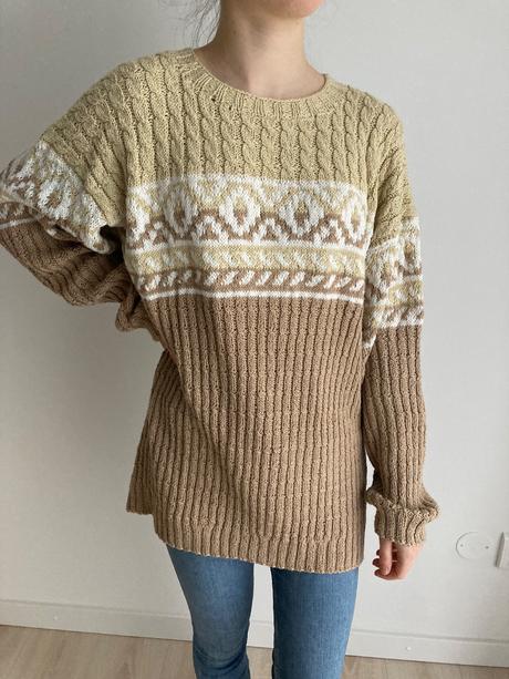 Vintage retro sveter, l