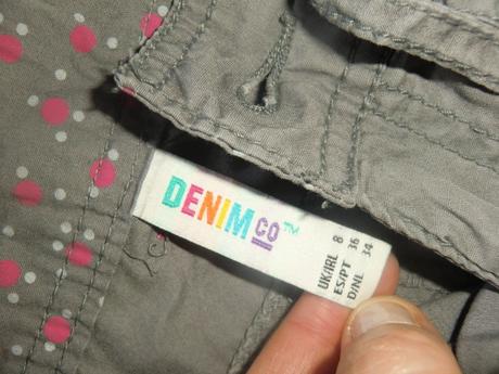 3/4 rool up nohavice vel 36/38, denim,36