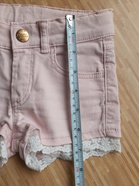 Riflove kratasky s cipkou, h&m,98