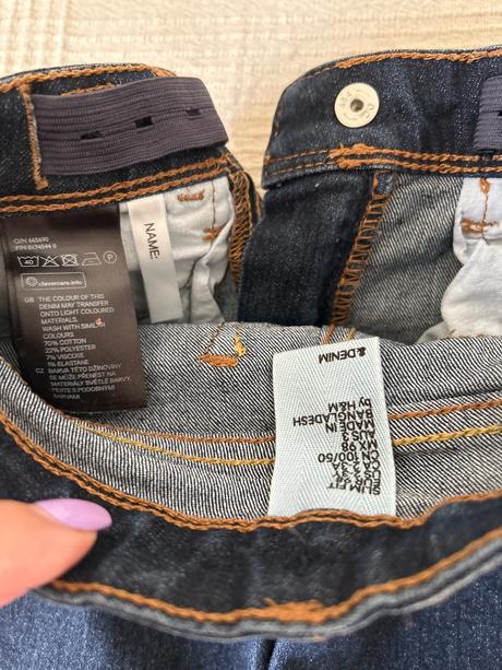 Dievčenské rifle s regulovateľným pásom h&m, h&m,98