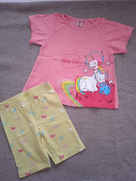 Set tričko + kraťasové legínky, kiki&koko,104