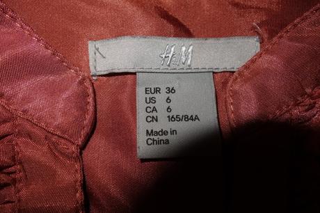 Saténová predĺžená blúzka, h&m,36