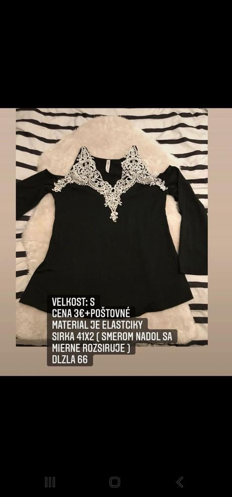 Dámske tričko s čipkou, s