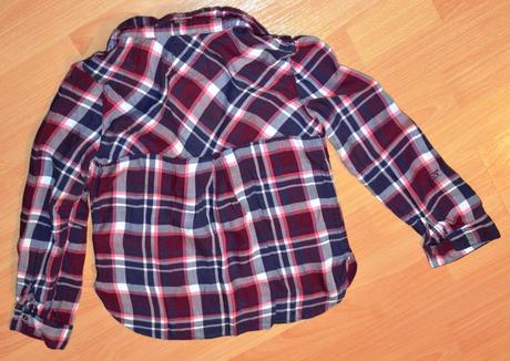 Bavlnena kockovana bluzka 134/140, c&a,134