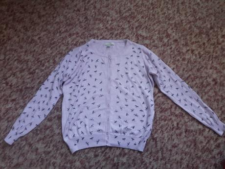 Tenký dievčenský ružový vzorovaný seter na gombíky, atmosphere,42